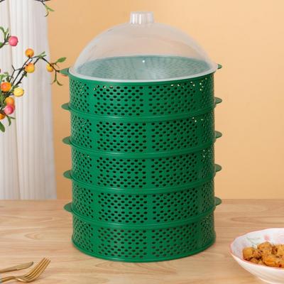 Plastic Dish Cover Stackable Food Protection Box Kitchen Tools Multilayer Vegetable Cover  Summer