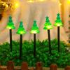 5PC/set Solar Candy Christmas Tree Ground Plug Lights Outdoor Waterproof Lawn Lamp LED Decoration Garden Lights For Christmas