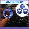 AC Climate Control Knob Rings FOUR  For Toyota RAV4 - Blue