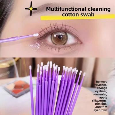 100 Stück Feinkopf Wimpernentfernung Spezielles Kosmetik-Baumwoll-Etikett für Tattoo