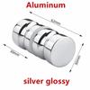 Aluminum Door Handles Double Sided Pull Sliding Shower Doors Knob  for Kinds Glass Doors