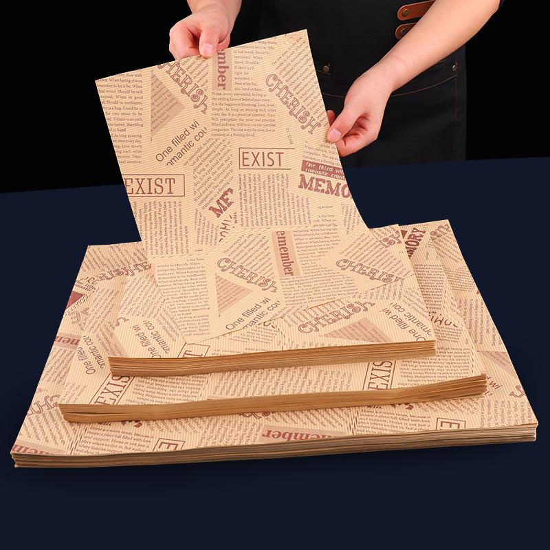 Oil-Absorbing Food-Grade Cooking Paper: Tray Liners for Frying, Grilling, Baking, Roast Duck, and Sandwich Wrapping.