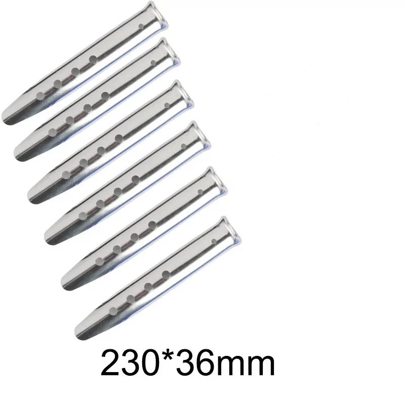 6pcs Outdoor Beach U-Shape Tent Stakes Camping Tent Pegs Tools for Camping Hiking Beach Snow Sand Ground Tarp Accessories