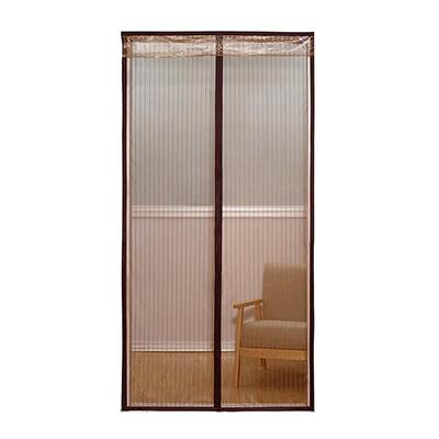 HJ Screen Retractable Entrance Room Divider Insect Mosquito Insect for Back and Brown Door, Curtain, Curtain, Insulated, Repellent, Repellent,