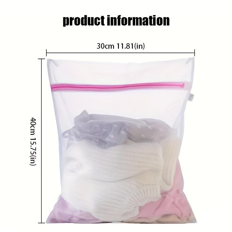 Laundry Bag Set, Thick Mesh Storage Bag, Protective Washing Bag, Polyester Mesh Zipper Bag, Suitable for Various Clothing