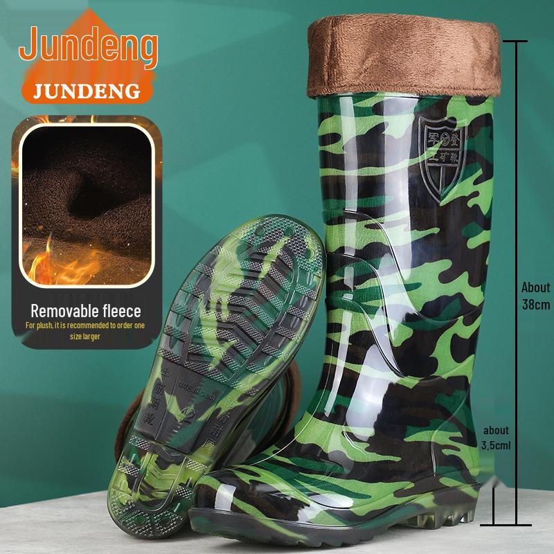 2025 Men's High-Top Camouflage Waterproof Construction Boots