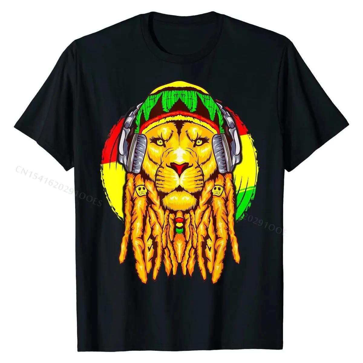 

Rastafarian Lion Leo Horoscope Zodiac Sign Rasta T-Shirt SummerDesign Tees Cute Cotton Men T Shirt S