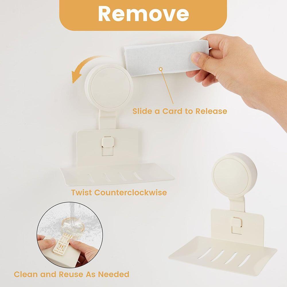 Suction Cup Soap Sponge Holder No Punch Soap Tray Portable Soap Dish for Shower for Bathroom