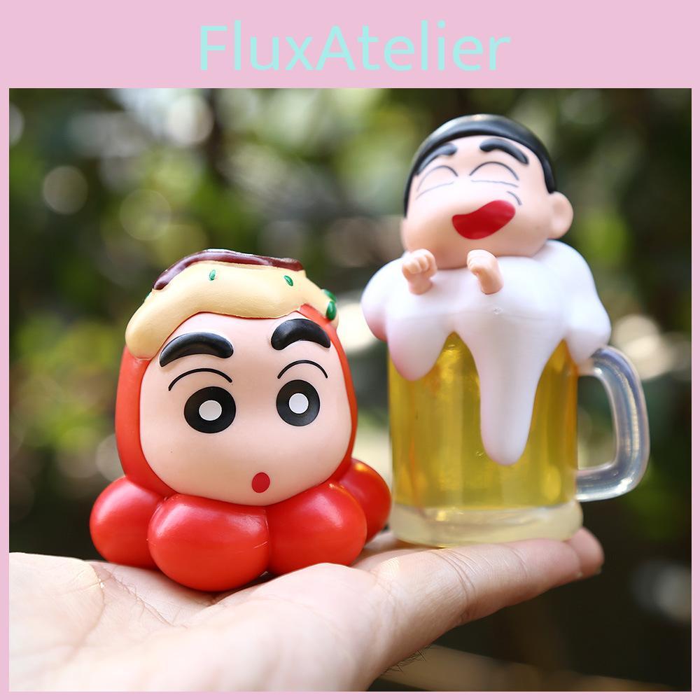 Chan Crayon Shin Food Themed Figurine Toy Desktop Decoration Peripherals Anime