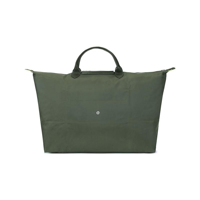 Longchamp Le Pliage Green 45 Short Handle Large Capacity Canvas And Leather Tote Bag Women tote bags 1624919479