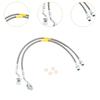 Professional Front Brake Lines Replacement Kit Stainless for 1500 2500 3500 HD Vehicle Upgrade