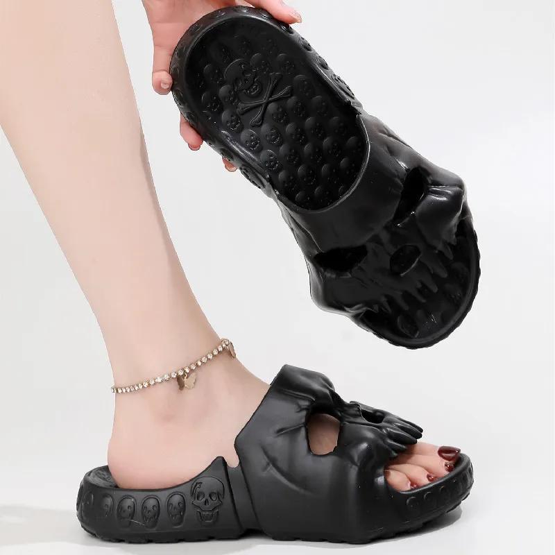 Fashion New Fashion  Summer Couple Non-Slip Soft Slides Plus Size Comfort Sandals Men Women Casual Slippers Ladies' Home Flip Flops