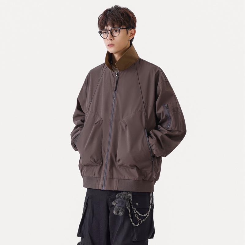 

Чоловіча ретро-куртка в американському стилі Detroit Workwear - Модний молодіжний верхній одяг вільного крою 3XL (180-190cm, 185-220 jin)