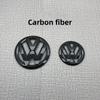 2Pcs ABS 3D car front and rear badge logo cover tape is suitable for Volkswagen Golf 5 GTI MK5 modified accessories