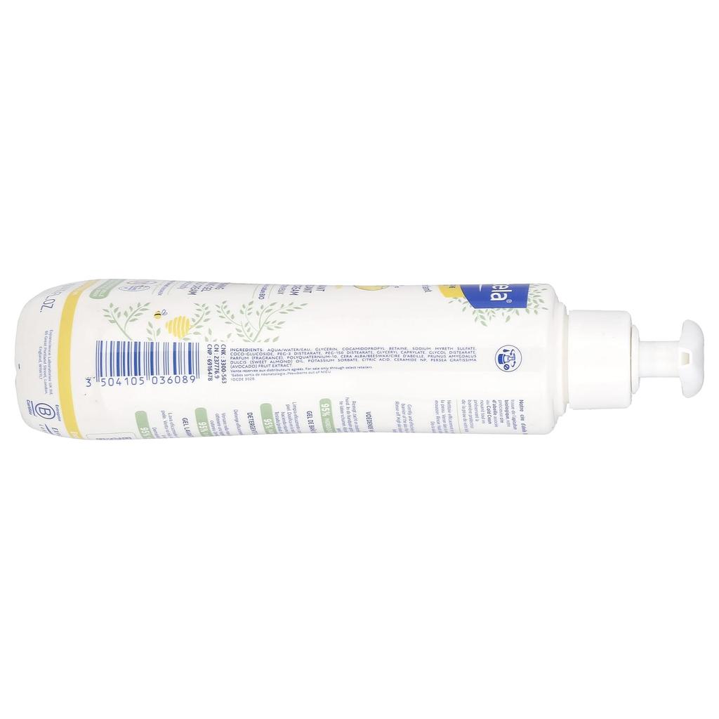 Mustela Kojenecký, výživný mycí gel na vlasy a tělo se studeným krémem na suchou pokožku, 300 ml (10,14 fl oz)