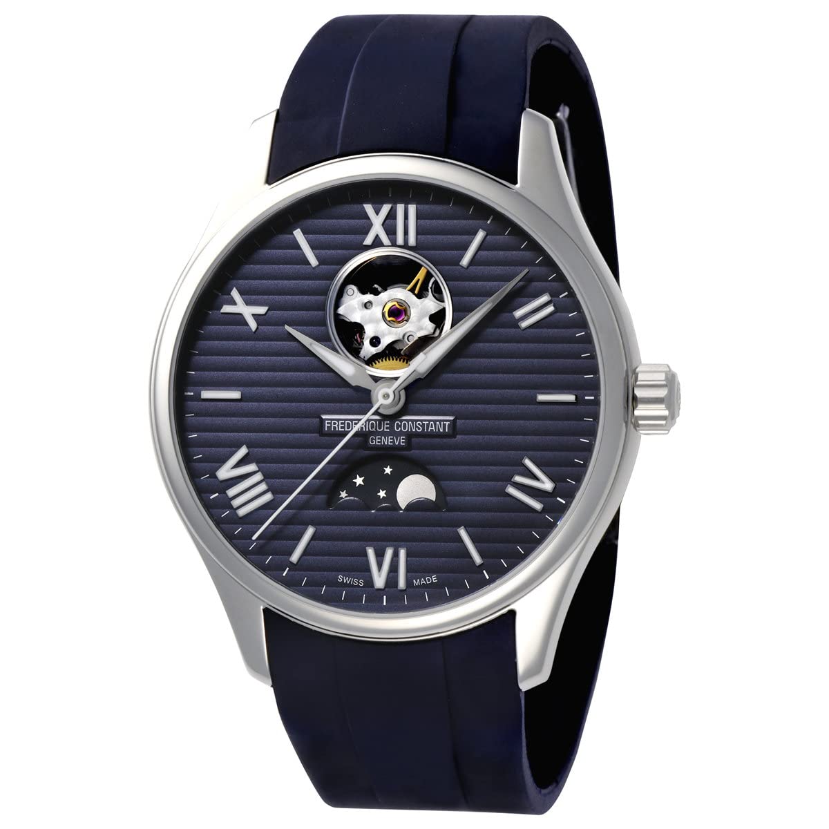 

FREDERIQUE CONSTANT Classic Heartbeat Moon Phase Japan Limited Model Genuine Watch Automatic Winding [FREDERIQUE CONSTANT] FC-320NS5B6 Men s [Regular