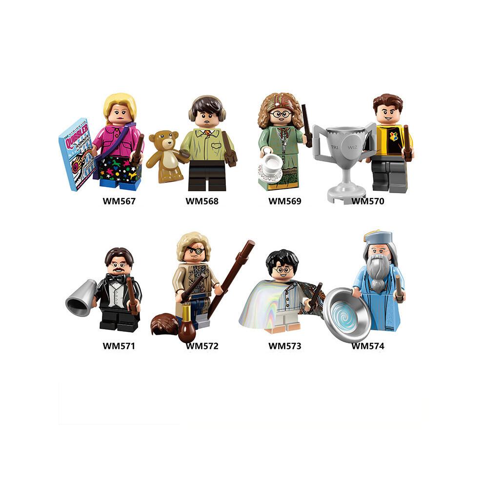 (24 pezzi-A) Figure Giocatori di Harry Potter Blocchi da Costruzione Giocattoli per Bambini