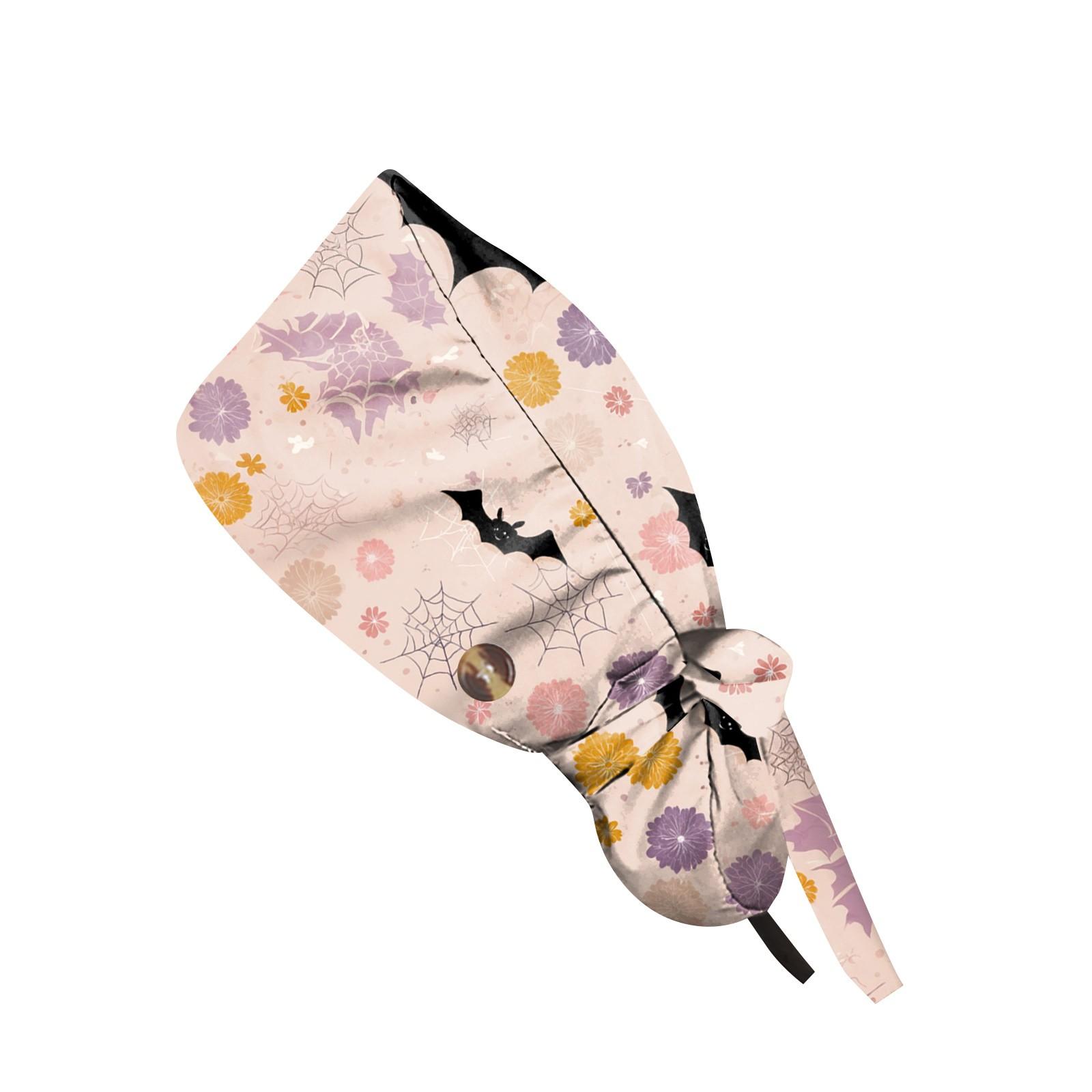 

Модная рабочая кепка с принтом на Хэллоуин, повседневная женская кепка с хвостиком, кепка с постиранной резинкой, кепка Baotou One Size