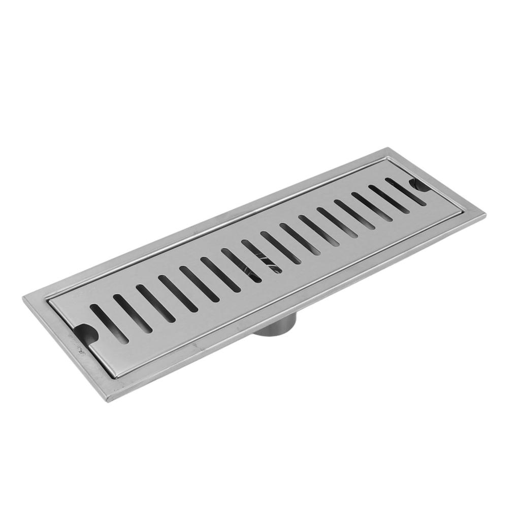 12 Inch Rectangular Linear Shower Drain 304 Stainless Steel Rustproof Shower Floor Drain Odor Proof