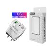 58W Dual Fast Charger with 2PD & QC3.0 for EU/US/UK