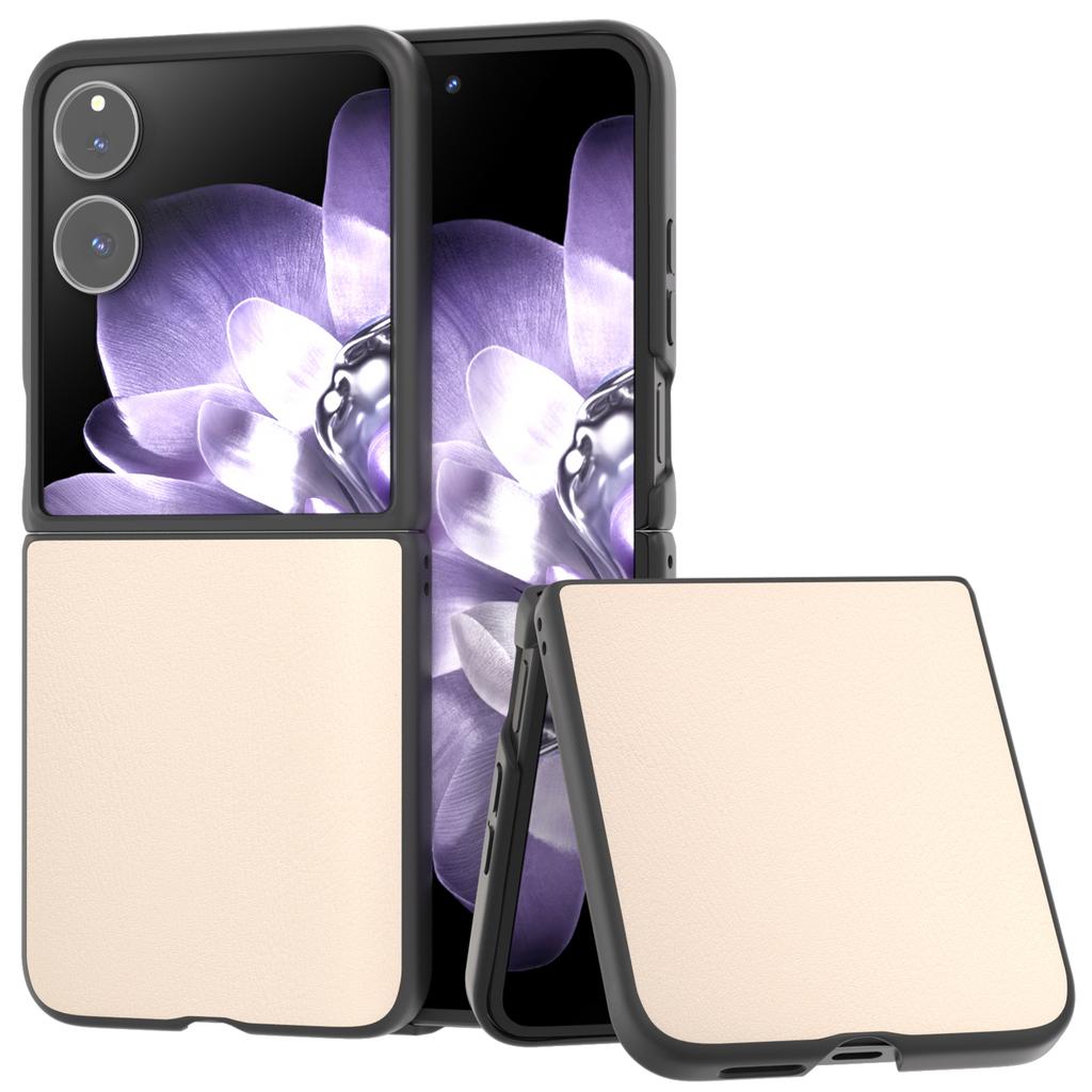 For Xiaomi Mix Flip 5G Case Anti-Scratch PU Leather Coated PC Phone Cover