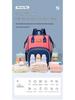 2025 Korean Style Mommy Backpack: Multifunctional Fashion Canvas Color Block Bag with Baby Bottle Holder