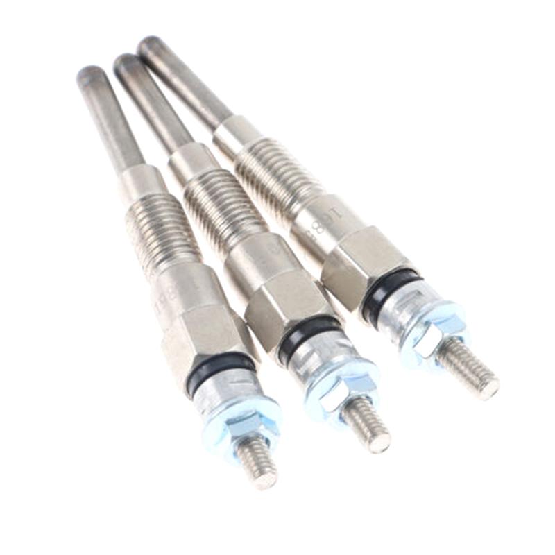 3PCS Engine Heater Glow Plugs 8Mm Parts Accessories For Kubota Tractor B21 B1700D B1700E Part Number 16851-65512 16851-65510-A91
