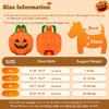 PETCARE Funny Pumpkin Dog Halloween Costume Pet Dog Cat Thick Plush Pumpkin Decoration Shirt Clothes for Small Medium Dogs Cats Puppy Cute Halloween