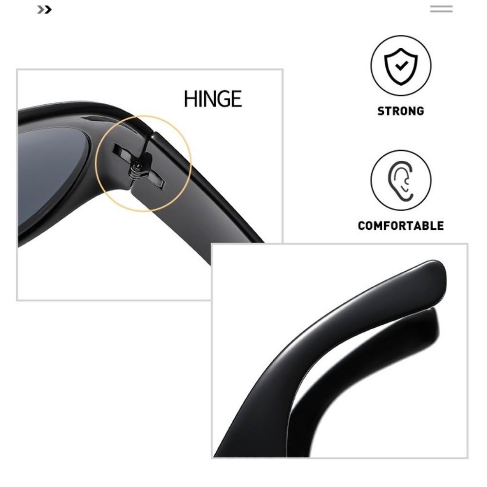 UV400 Protection Square Sunglasses Tea Color Driving Shades Big Frame Sunglasses  Sports Activities