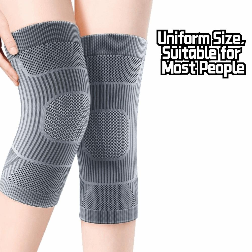 1Pair Breathable Graphene Knee Pads Non-Slip Knee Protective Cover for Middle-aged and Elderly