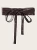 Wind Lady Knotted Wide Belt Retro Elastic Elastic Waist Seal Waist Decoration