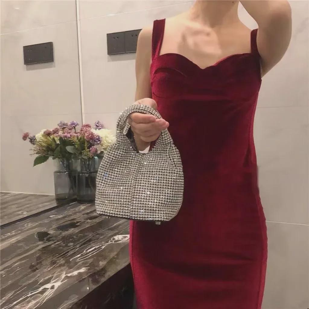 Women's High-End Diamond Clutch Handbag: Elegant Evening Accessory