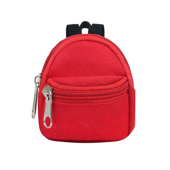 Mini Backpack Coin Purse, Scratch Resistant Zippered Compartment Keychain Bag, Waterproof Oxford Cloth Earphone Case