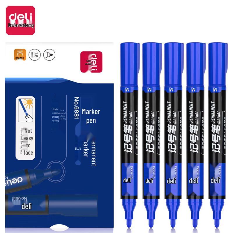 Deli 6881 Marker Pen синий