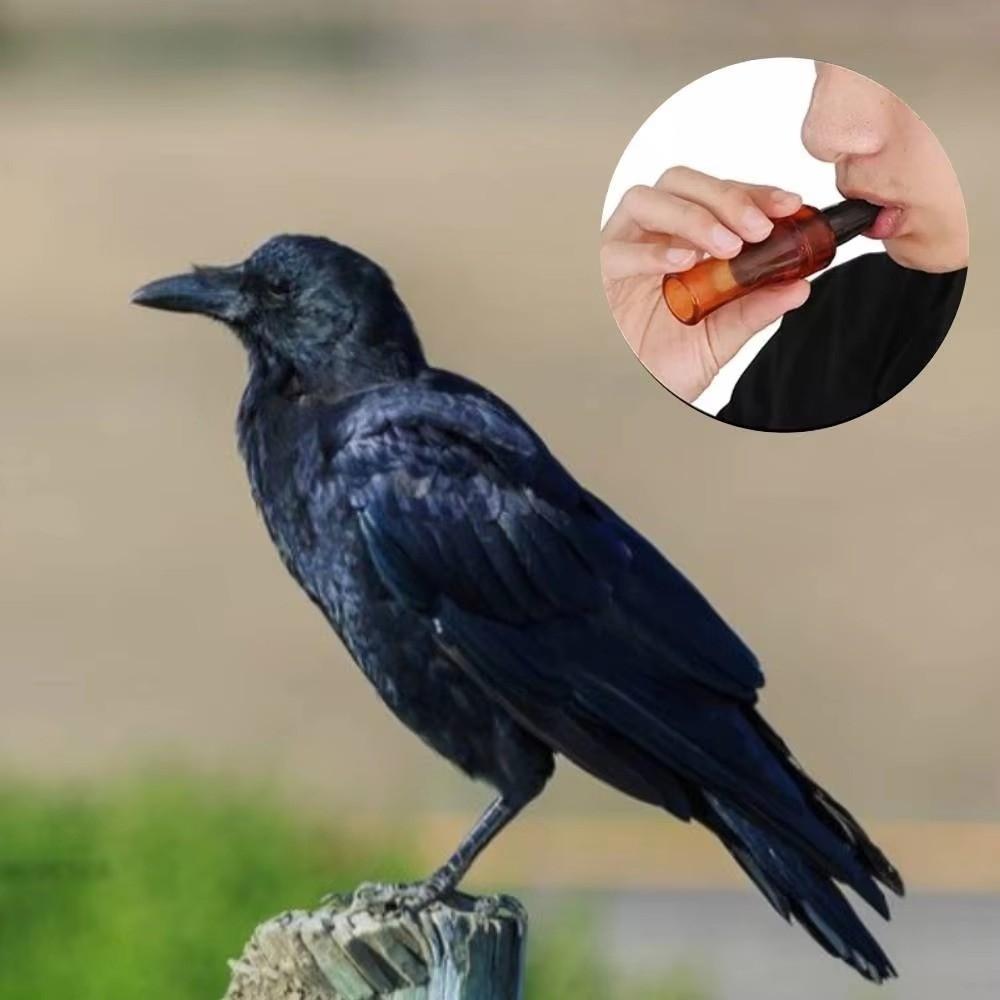 Realistische Geräusche Vogelruf Pfeife Braune Farbe Krähenlockpfeife Krähenrufer Krähen anlocken