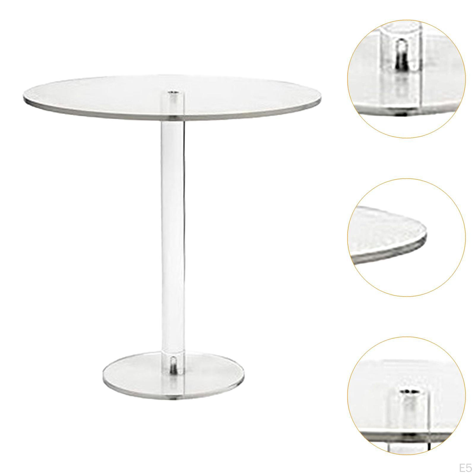 Lot De 8 Présentoirs à Gâteaux/desserts En Acrylique Blanc - Tailles 3 à 10 Pouces, Empilables - Pour Buffet, Mariage, Bijoux