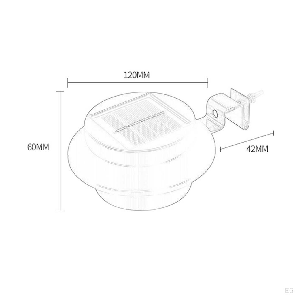 Solar Gutter Lights Outdoor Lighting Wall Lamps IP65 Waterproof LED
