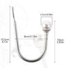 2Pcs Pearl Beads U Shape Curtain Hooks Holdback Curtain Accessories Hat Tieback Hanger Strap Tassel Brush Holder Hook