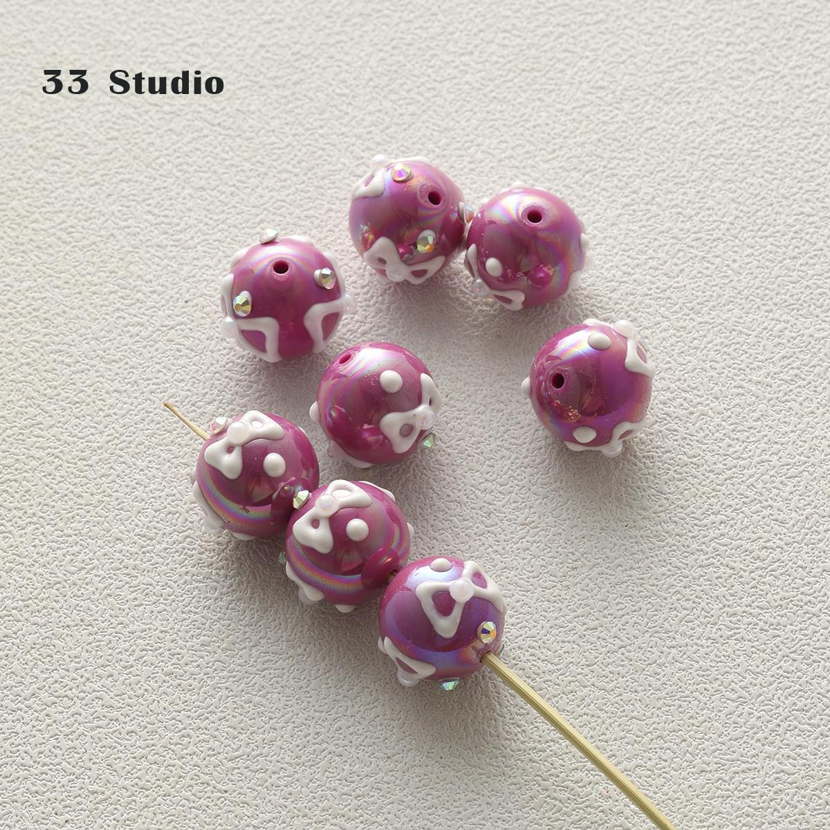 

Чистая ручная роспись бусины наклейки набор бриллиантов жемчуг DIY ювелирные аксессуары материал упаковка бусины автомобиль кулон сотовый телефон цепочка бусины 18#