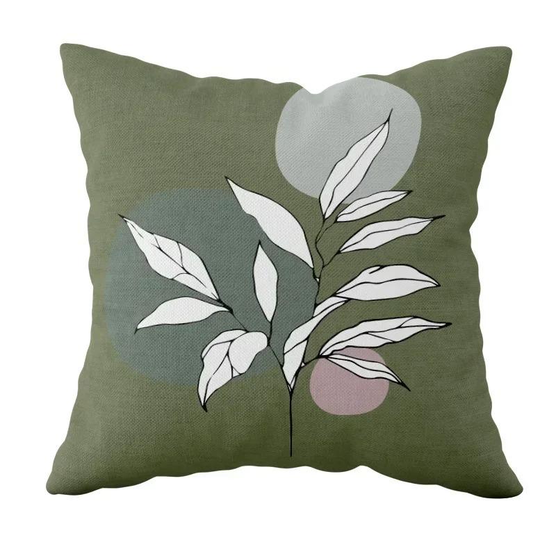 Home Decor Geometric & Floral Patterned Decorative Cushions Pattern Cushion Cover Suitable for Sofa Bedroom Car Pillow Cover