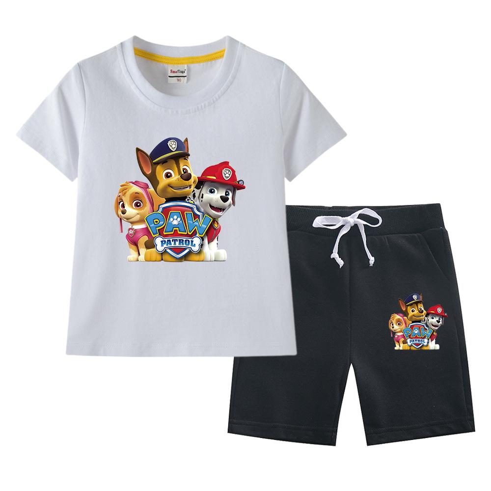 Paw Patrol Summer 2023 Kids' Cotton T-shirt & Shorts 2-Piece Set