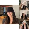 Solid Color Water Bucket Hat For Women Autumn Winter Fashion Sunblock And Warmth Cap