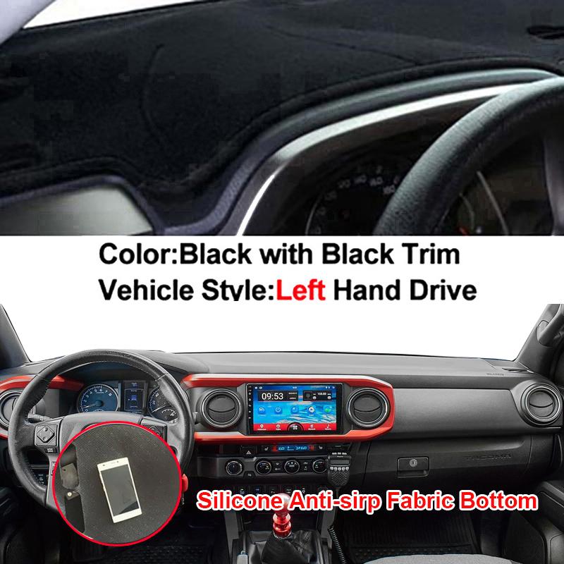 Silicone NON-Slip Car Dashboard Mat for Cars Anti-Slip Sunshade Cover UV Protection Accessories For Toyota Tacoma N300 2015-2026