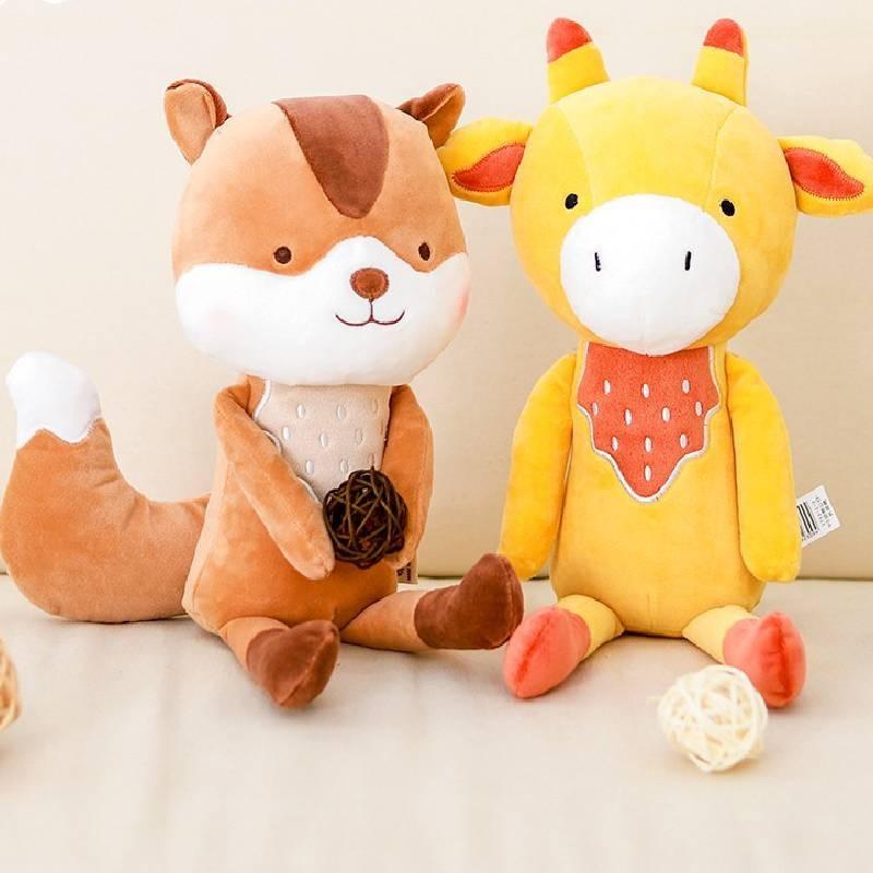 Entzückend weiches Fuchs-Plüschtier mit kristallweicher PP-Baumwollfüllung 23cm