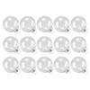 M-Modern-15 PCS Round Clear Christmas Balls Fillable DIY Christmas Tree Balls Made Of Plastic Christmas Balls Tree Decorations