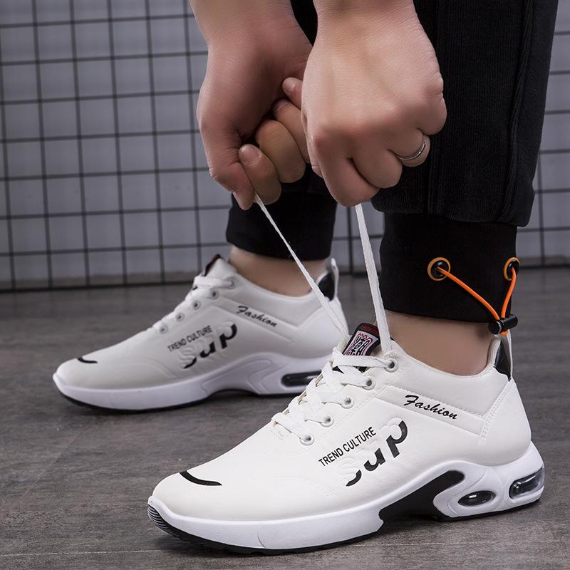 Herren Sportschuhe mit weicher Ledersohle und Lauf-Freizeitschuhe