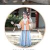 Hanfu Girls' Spring & Autumn Three-Piece Tang Suit: Chinese Style Fairy Ming Dynasty Children's Clothing