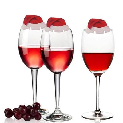 10pcs Santa Hat Shape Wine Glass Card Christmas Table Decoration Supplies Buy At A Low Prices On Joom E Commerce Platform