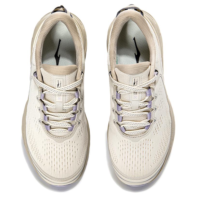 Hongxing Erke Comfortable Durable Low-Top Trail Running Shoes Women Sneakers Beige 12124303115-406