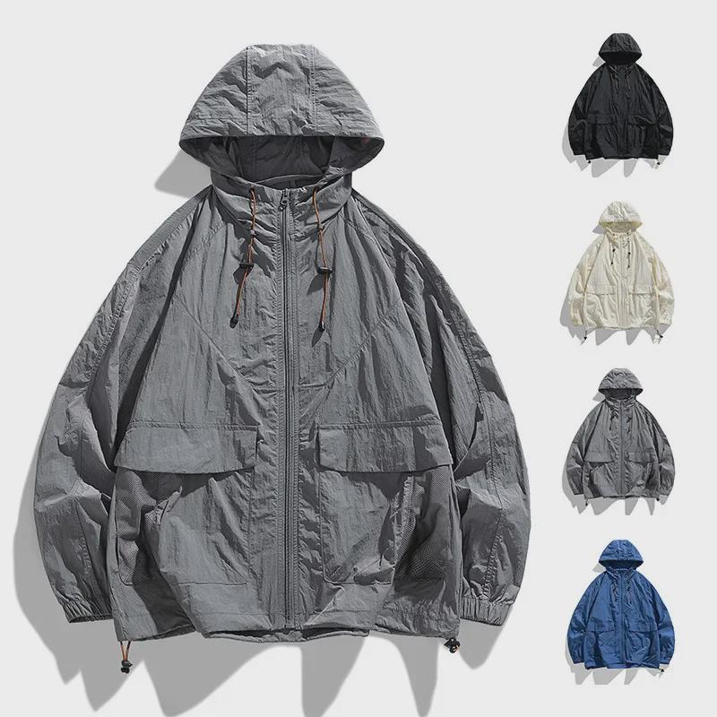 Tynn vindjakke for menn med UV-beskyttelse - Ny sommermote for par